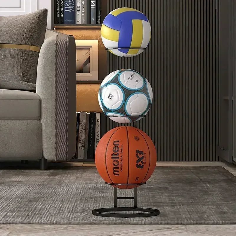 Compact Sports Ball Organizer Rack – Storage Solution for Home, Garage, Gym