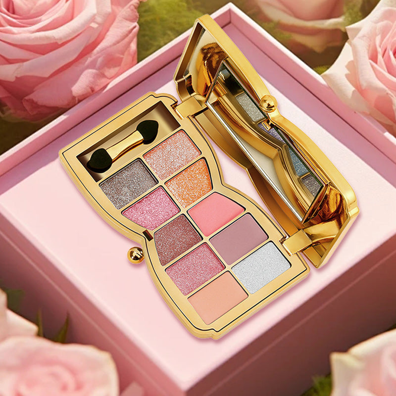 10-Color Glitter Eyeshadow Palette for Eye Makeup