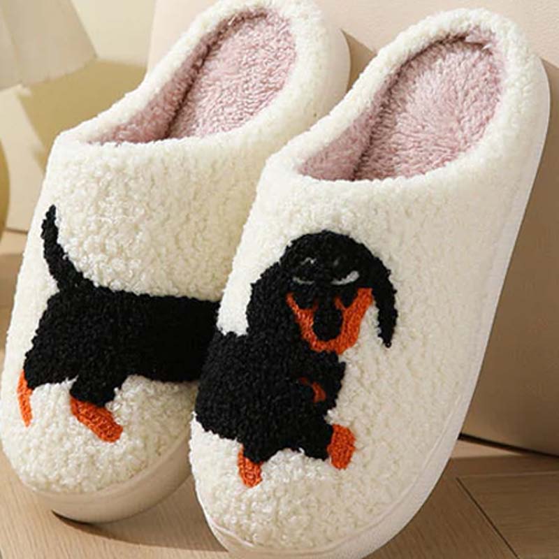 Cozy and Warm Winter Slippers for Dachshunds
