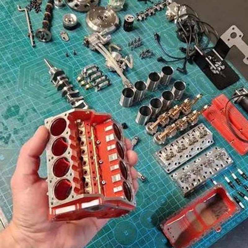 Gasoline OHV V8 Small-block Engine Model Kits