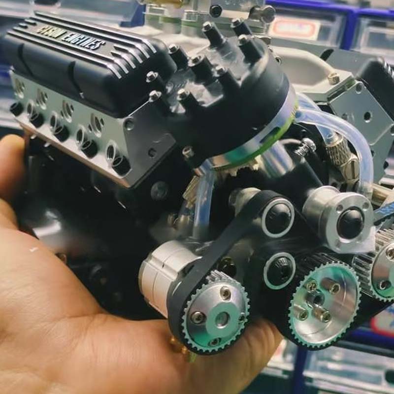 Gasoline OHV V8 Small-block Engine Model Kits