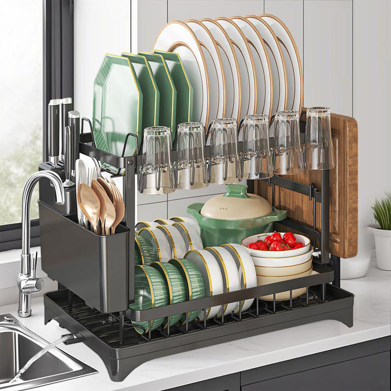 Double Layer Kitchen Drying Rack
