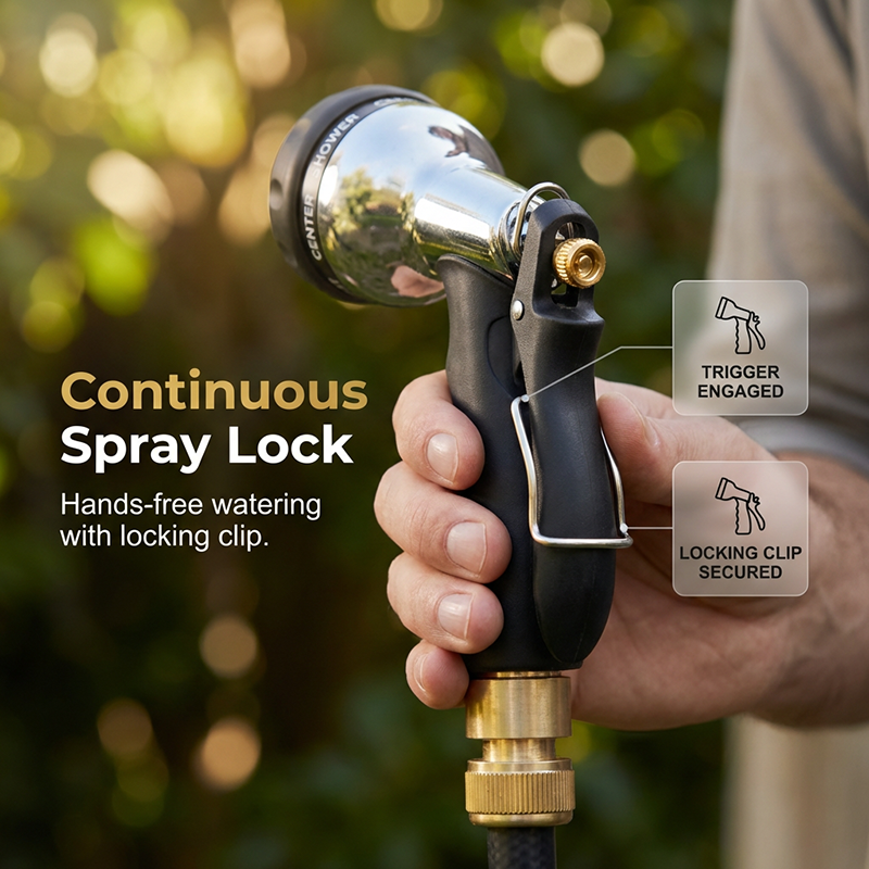 High-Pressure Metal Garden Hose Spray Gun