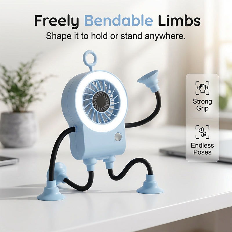 LED Light Robot Table Fan