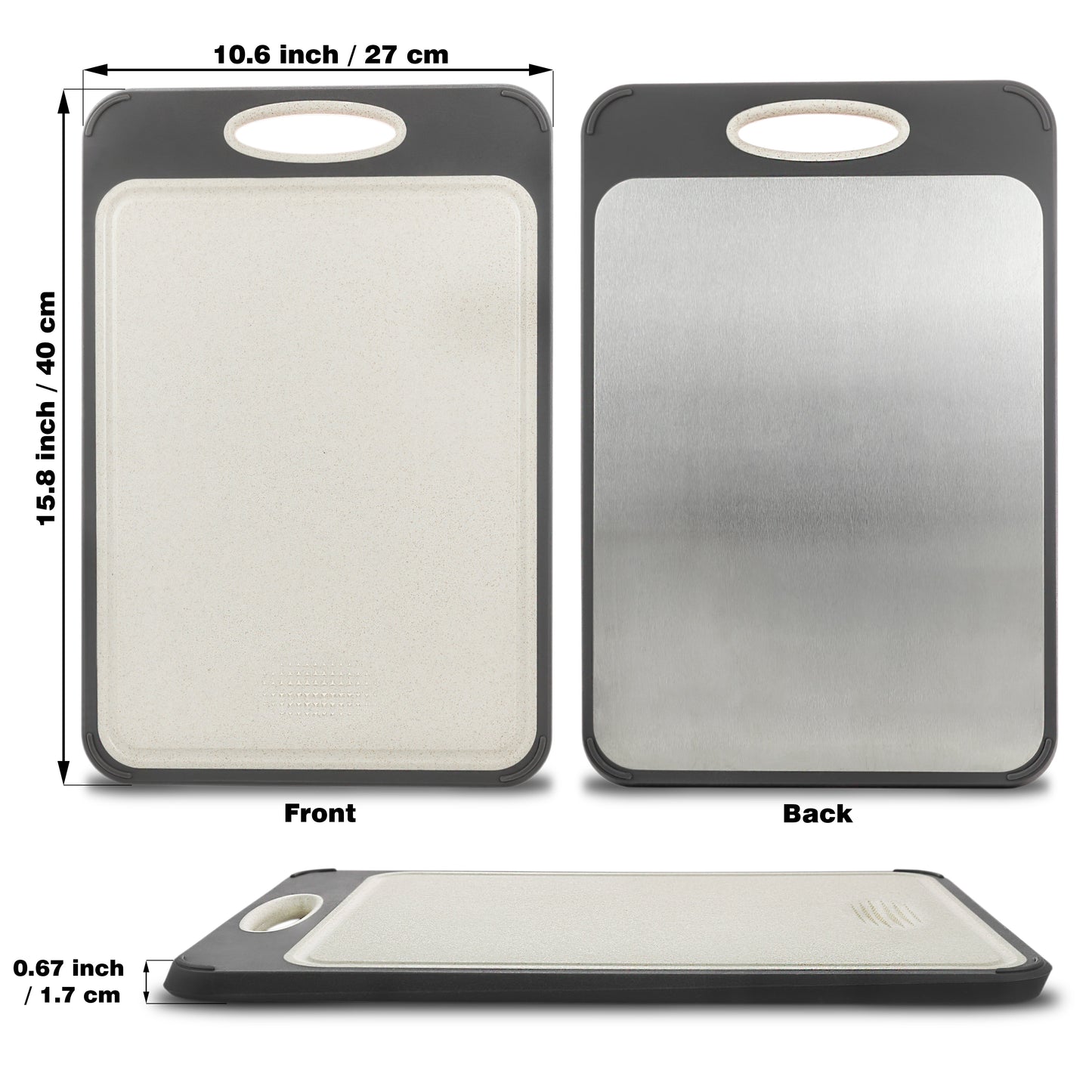 Durable Non-Porous Kitchen Cutting Board – Safe for Food Prep and Cooking