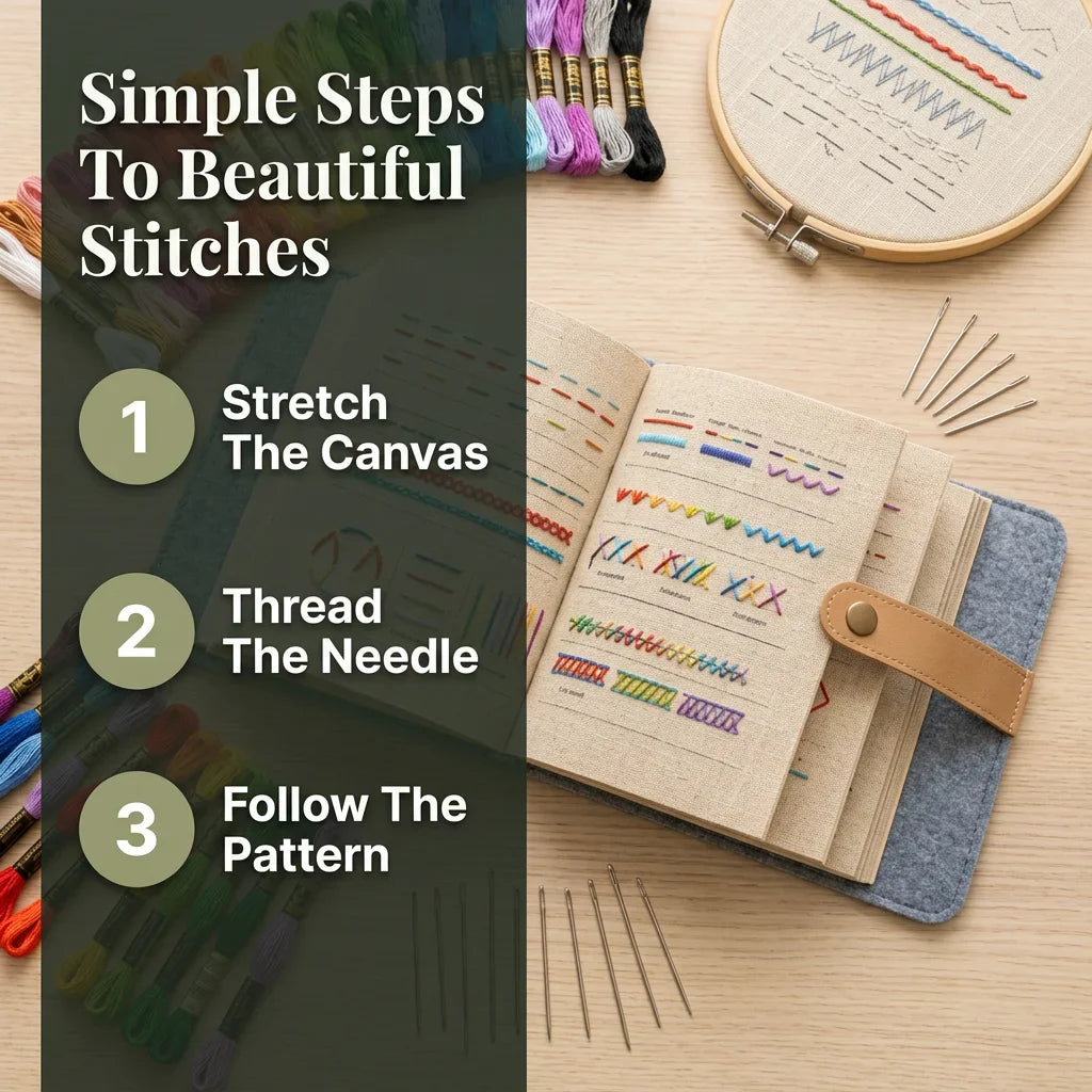Complete Sewing Learning Set – Embroidery Starter Kit