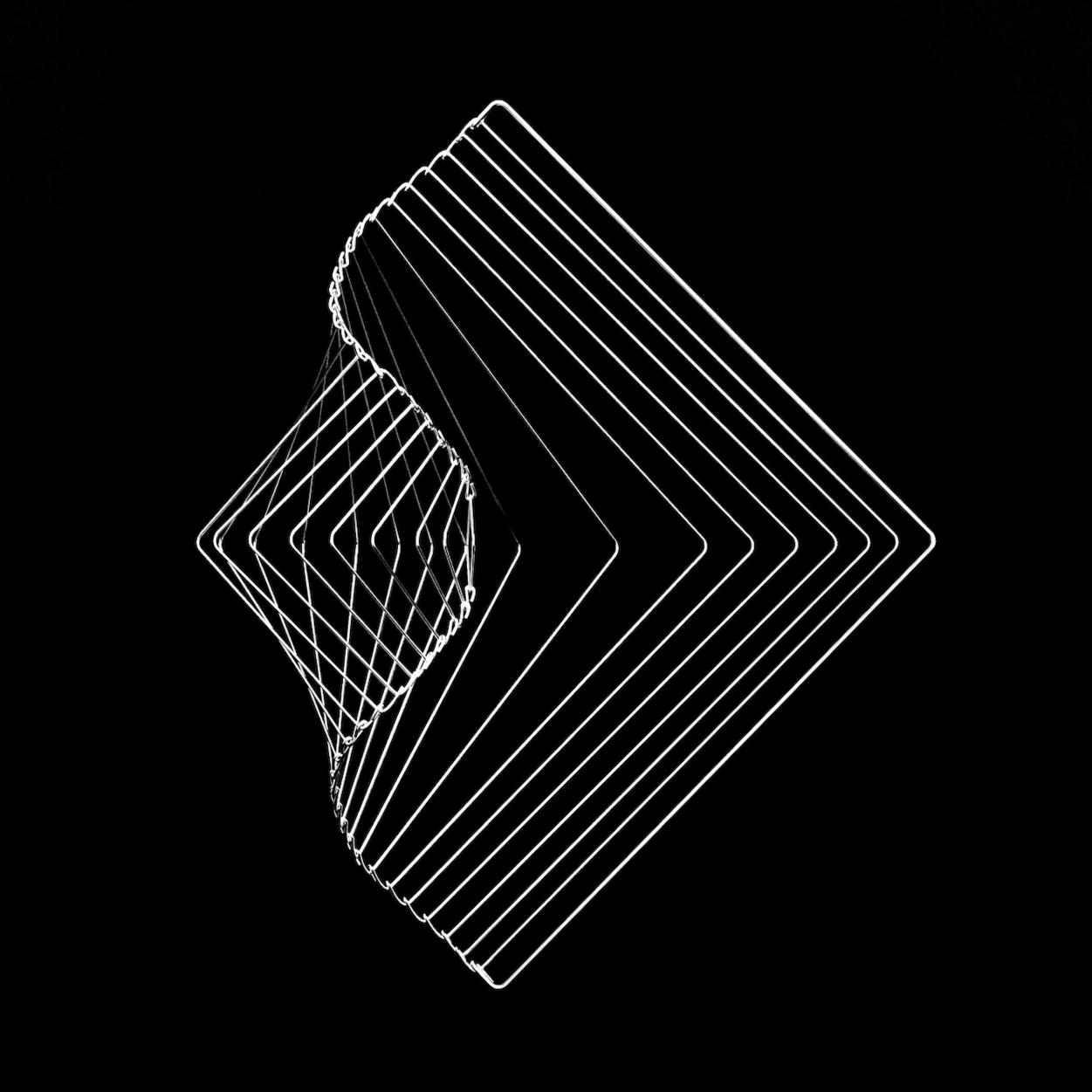 Square Wave Metallic Silver