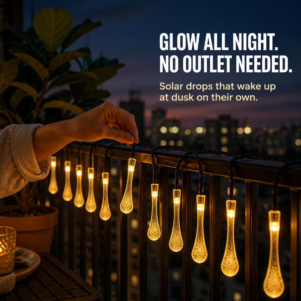LuminaAura™ — Drape It Once, Charge by Sun, Glow All Night Outside