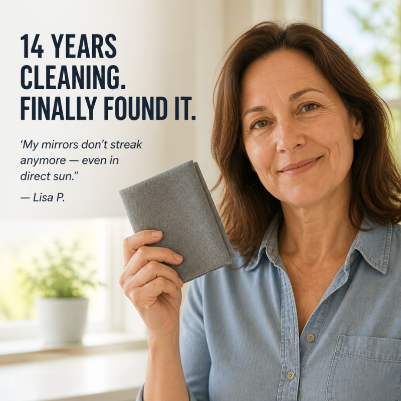 LumaClean™ — Wipe Glass, Mirrors & Car Windows Streak-Free Using Just Water