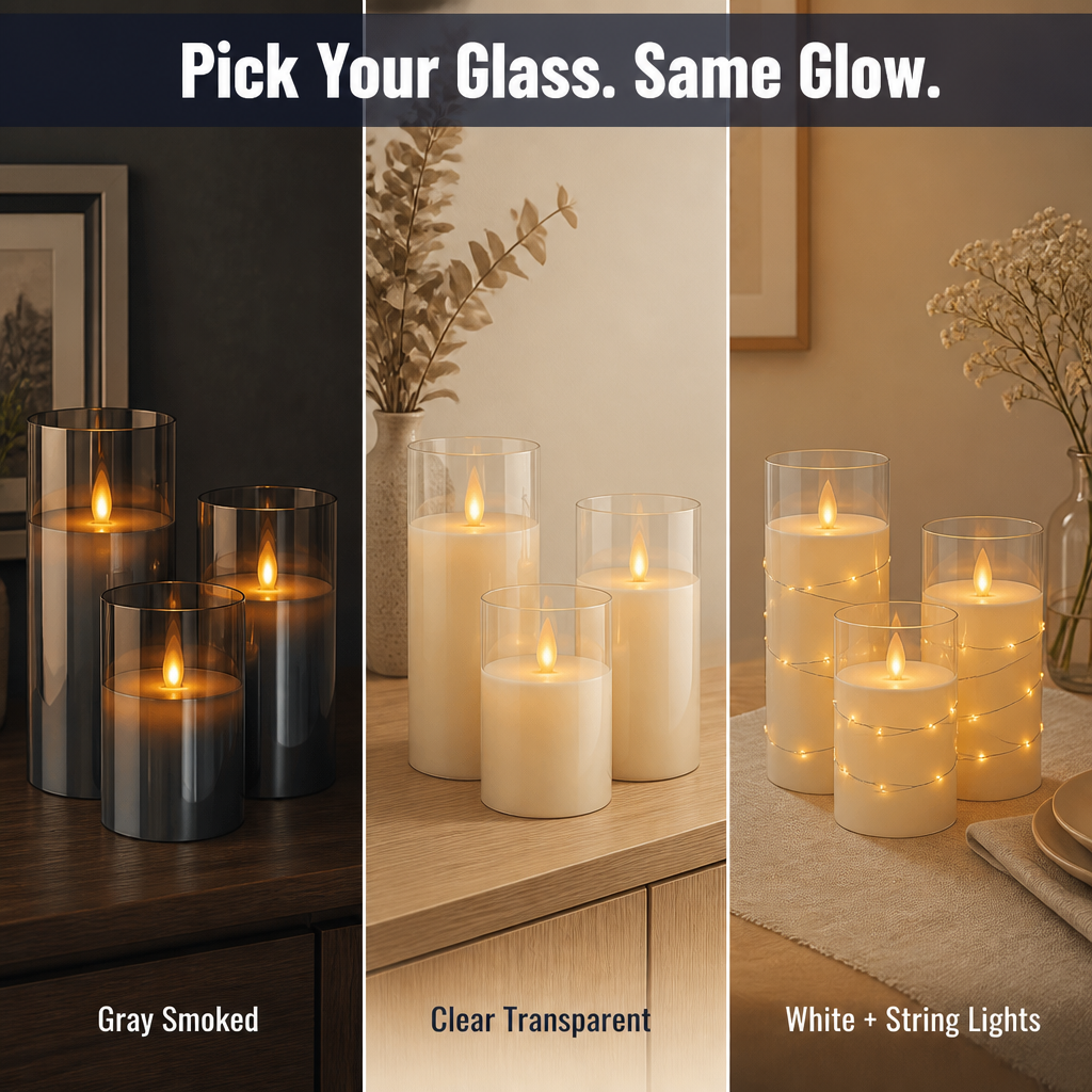 LumenaFlicker™ — Glow Like Real Candles Without the Fire, Mess, or Worry