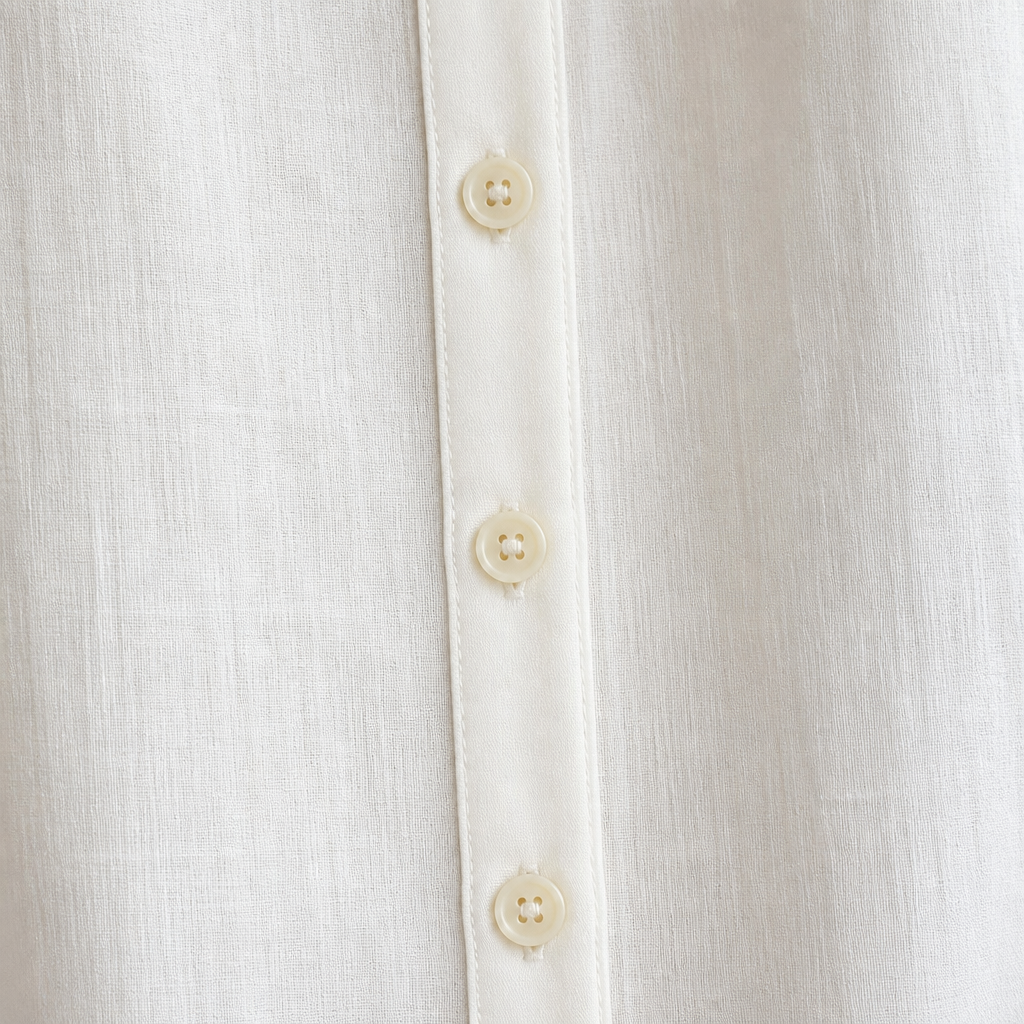 LuminaLuxe™ – Soft Peter Pan Collar Half-Sleeve Blouse