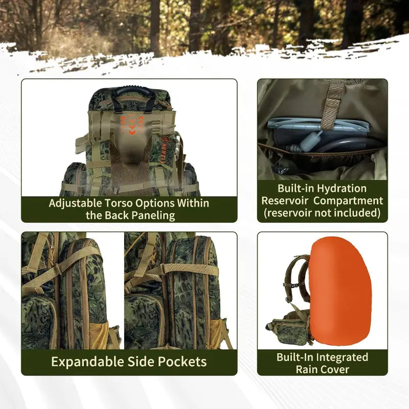 Outdoor Camo Backpack for Tactical Hunting