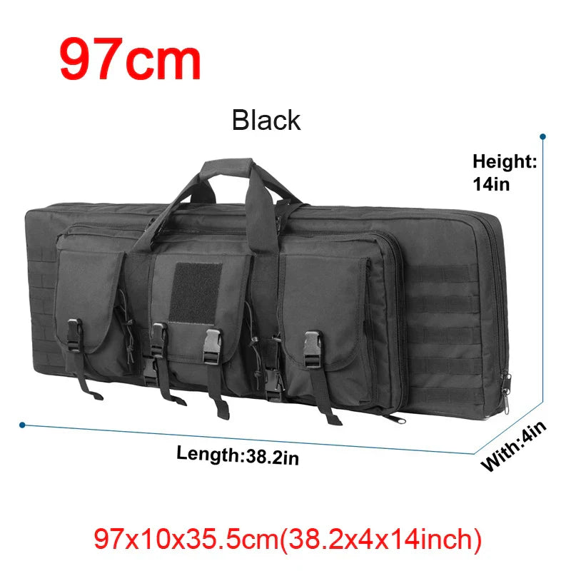 Gun Case and Tactical Backpack for Two Rifles