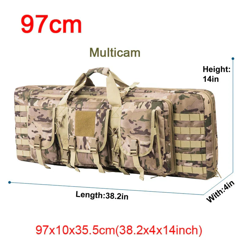 Gun Case and Tactical Backpack for Two Rifles