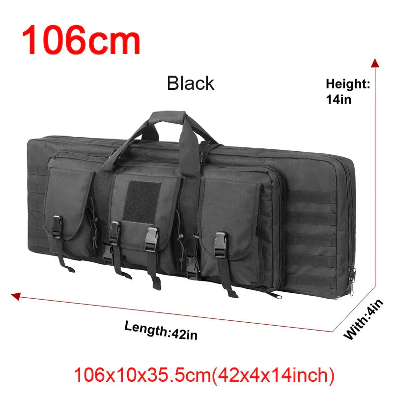 Gun Case and Tactical Backpack for Two Rifles