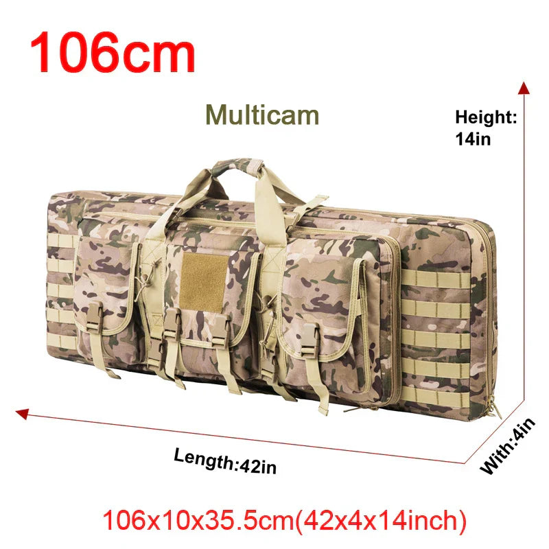 Gun Case and Tactical Backpack for Two Rifles