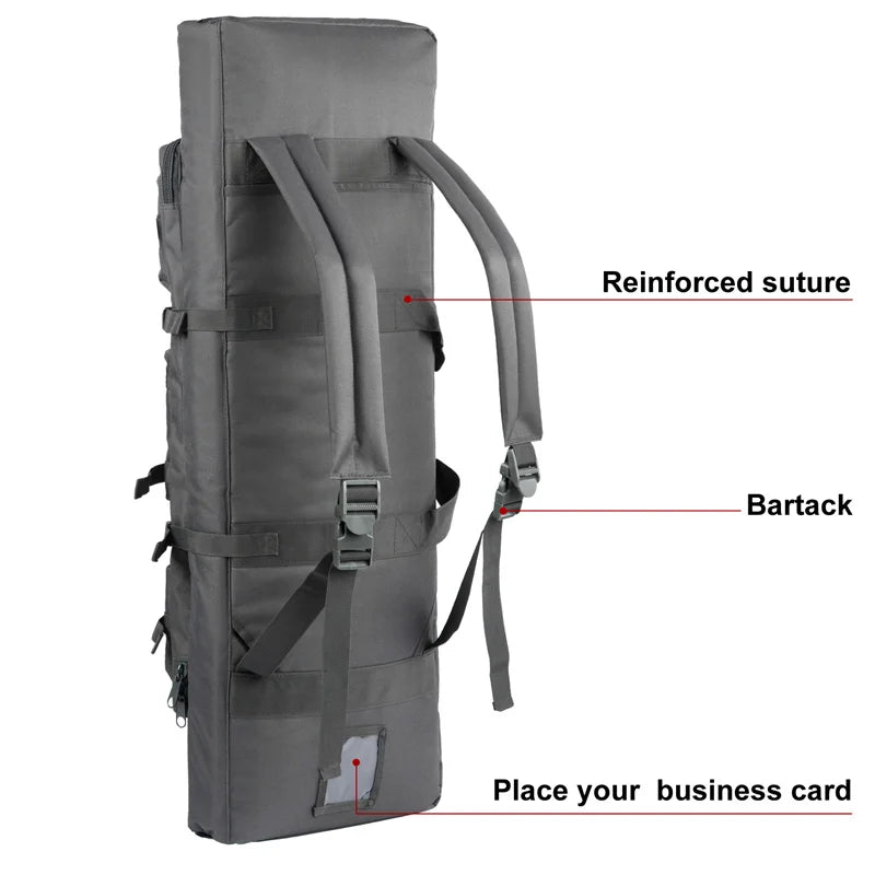 Gun Case and Tactical Backpack for Two Rifles