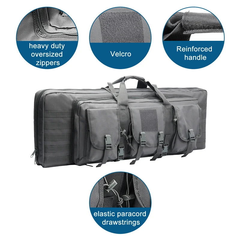 Gun Case and Tactical Backpack for Two Rifles