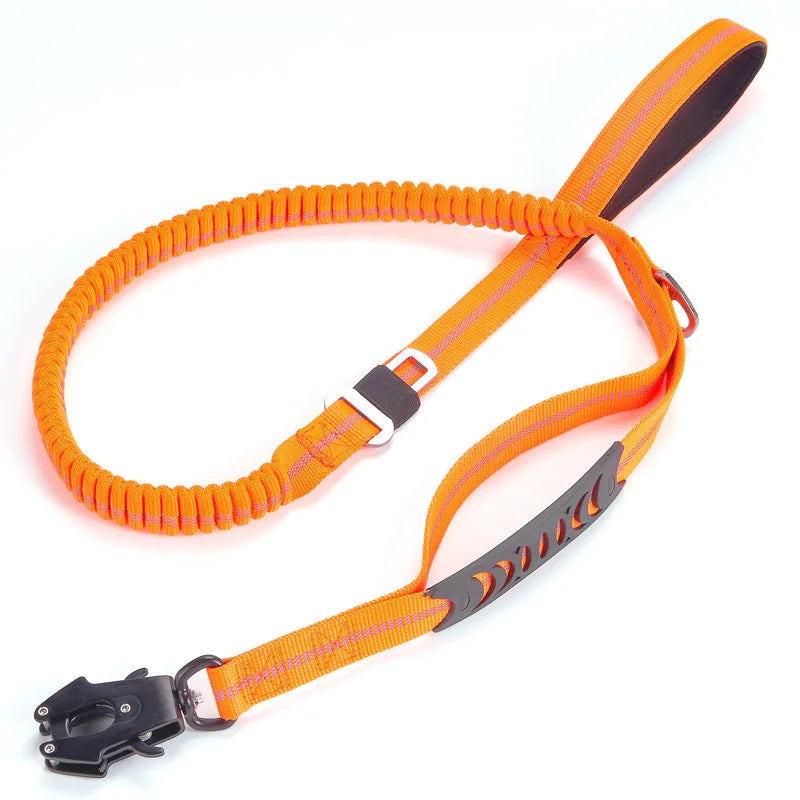 Heavy Duty Bungee Dog Leash for K9 with Two Handles