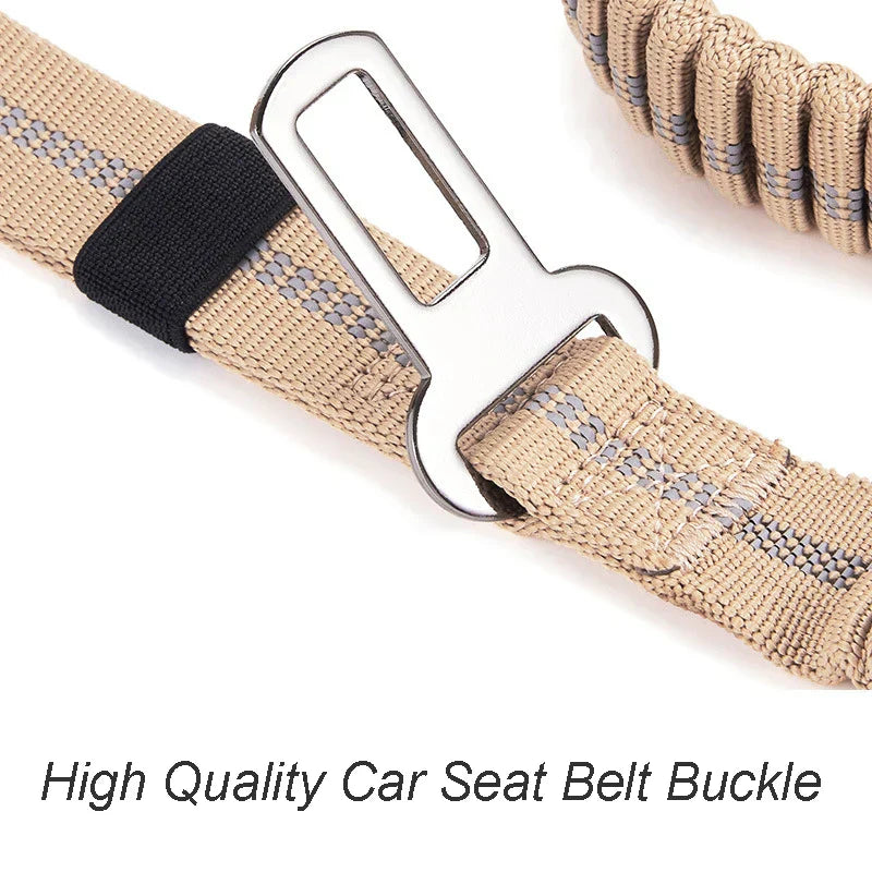 Heavy Duty Bungee Dog Leash for K9 with Two Handles