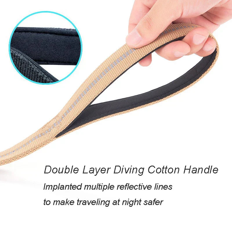 Heavy Duty Bungee Dog Leash for K9 with Two Handles