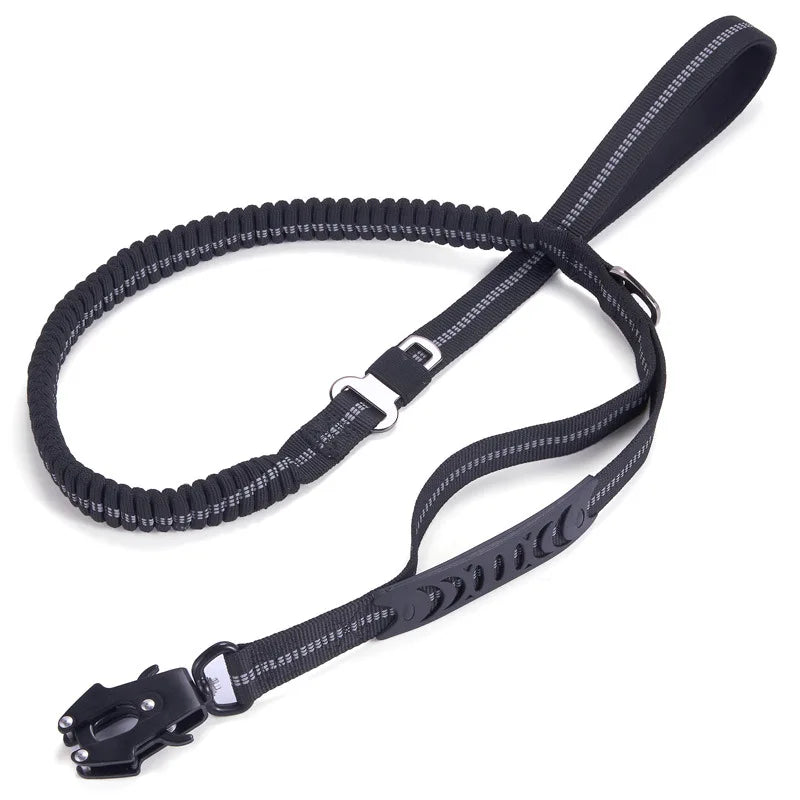 Heavy Duty Bungee Dog Leash for K9 with Two Handles