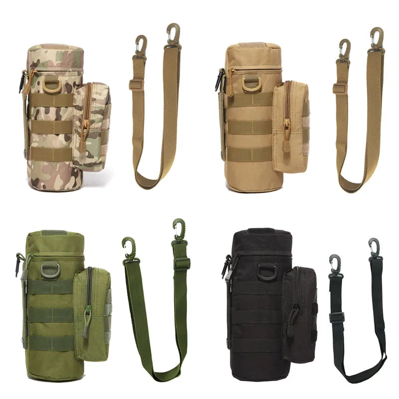 Insulated Water Bottle Holder with MOLLE Tactical Attachments