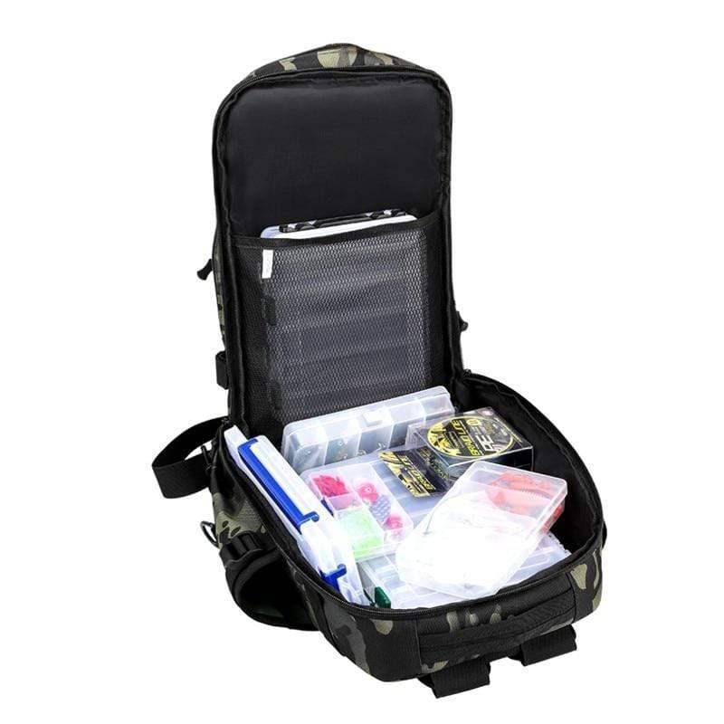 Fishing Tackle Storage Bag with Multiple Pockets for Tactical Use