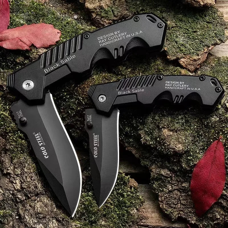 Folding Pocket Knife in Stainless Steel for Tactical Use
