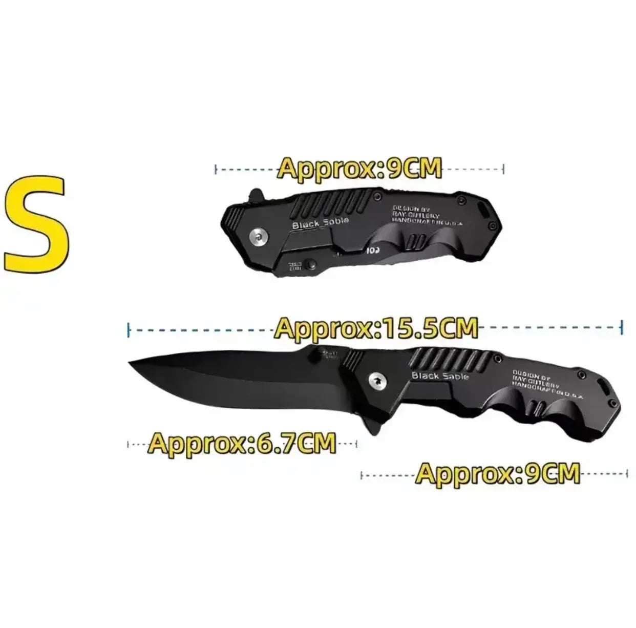Folding Pocket Knife in Stainless Steel for Tactical Use