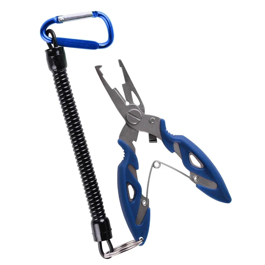 Multi-functional Fishing Pliers Featuring Braid Cutting Tool and Hook Extractor