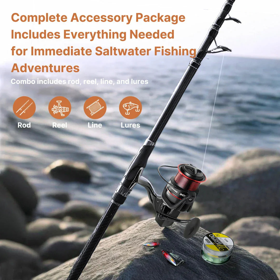 Carbon Fiber Fishing Rod with Telescopic Design