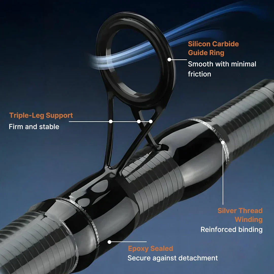 Carbon Fiber Fishing Rod with Telescopic Design