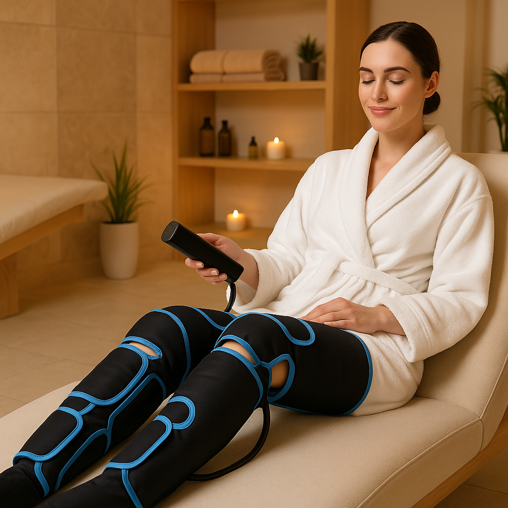 Full Leg Compression Massager Device for Enhanced Blood Circulation
