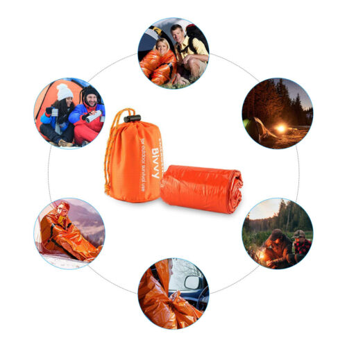 Emergency Sleeping Bag for Survival in Outdoor Conditions