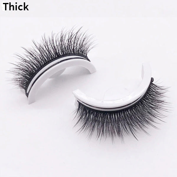 Reusable Self-Adhesive False Eyelashes for Natural Eye Makeup