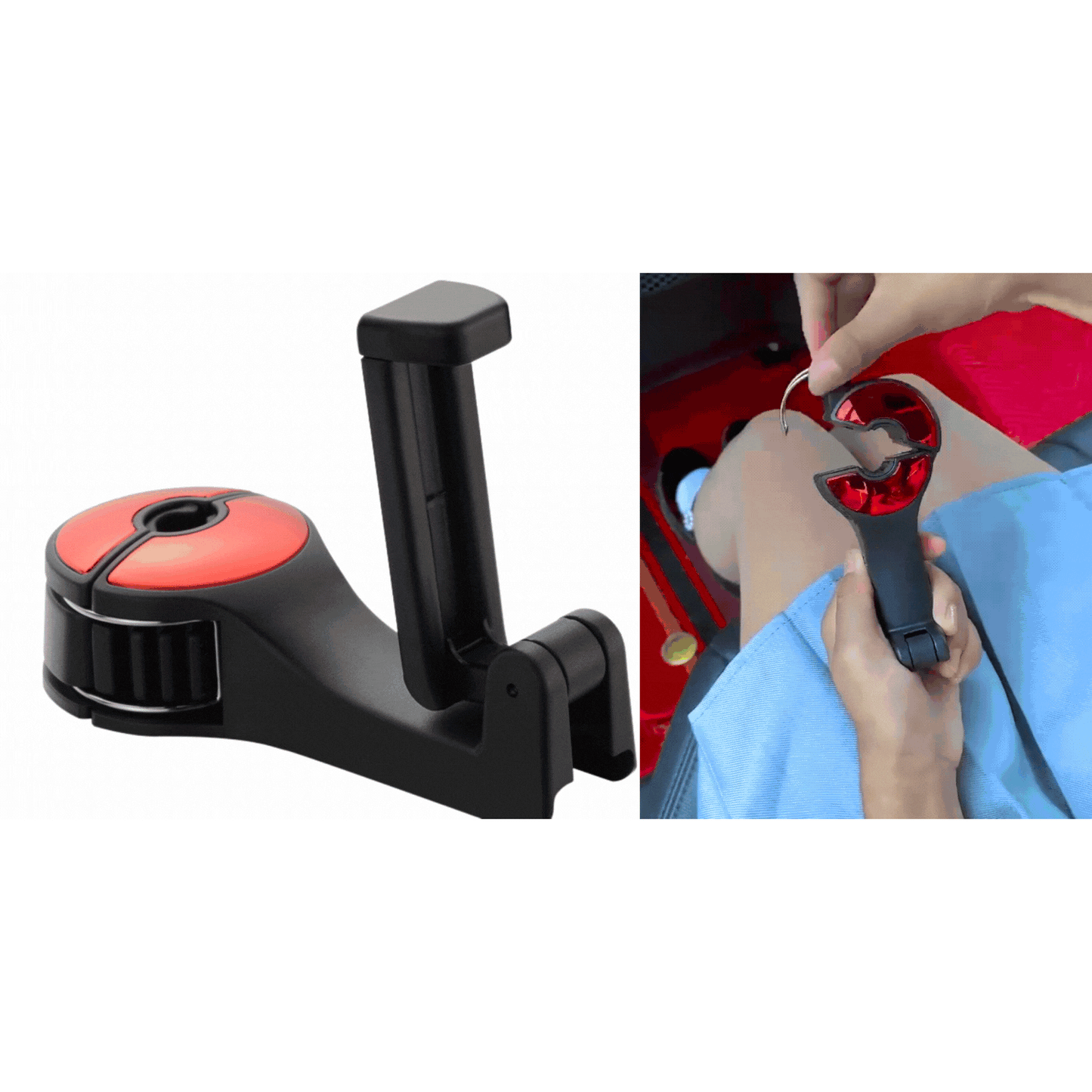 2 in 1 Car Headrest Hidden Hook
