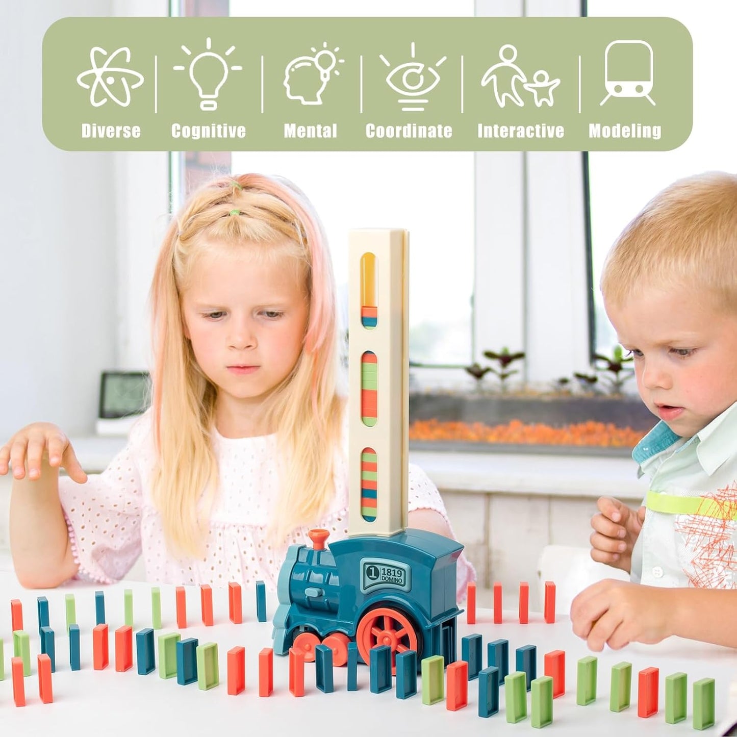 DominoExpress™ – Automatic Domino Train Toy