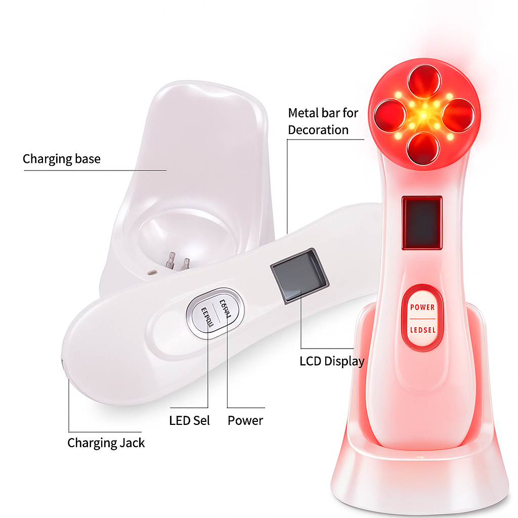 Comprehensive Anti-Aging Device for Facial Rejuvenation and RF Skin Tightening