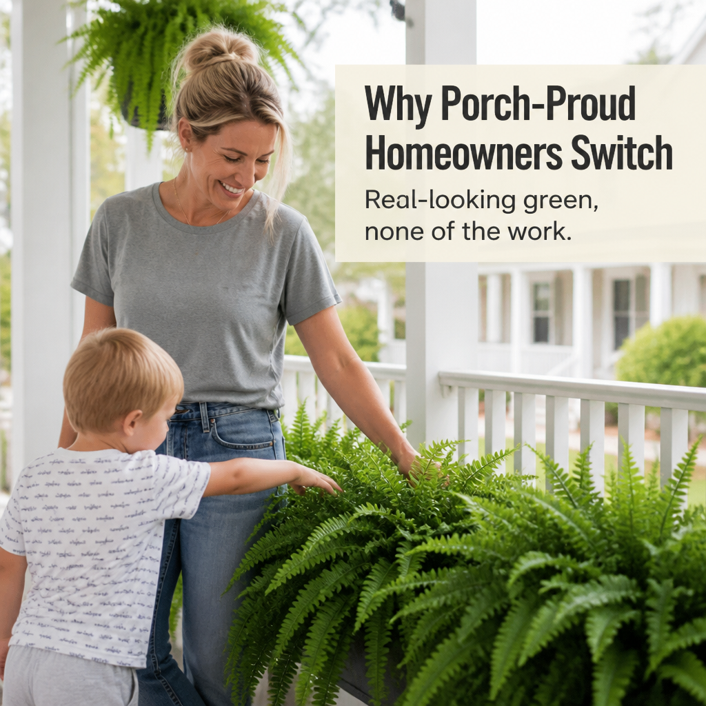 VeraFern — Fill Your Porch With Forever-Green Ferns That Never Need Watering