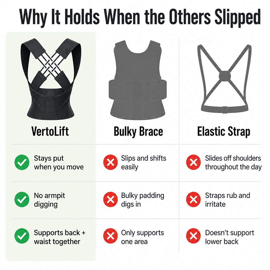 VertoLift — Sit and Stand Straighter Without the Armpit-Digging, Slipping Brace