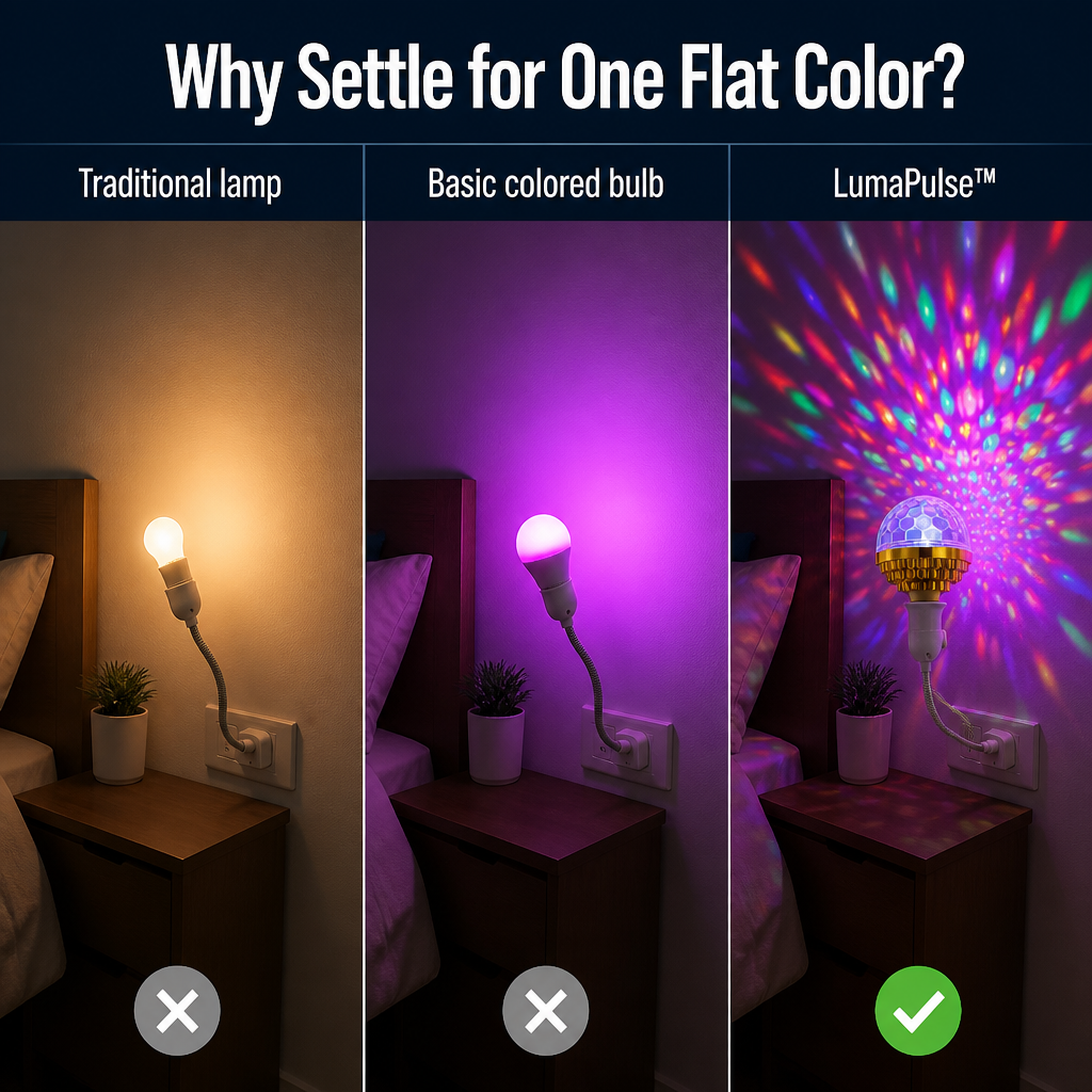 LumaPulse™ — Flood Any Room with Spinning Color in One Quick Twist