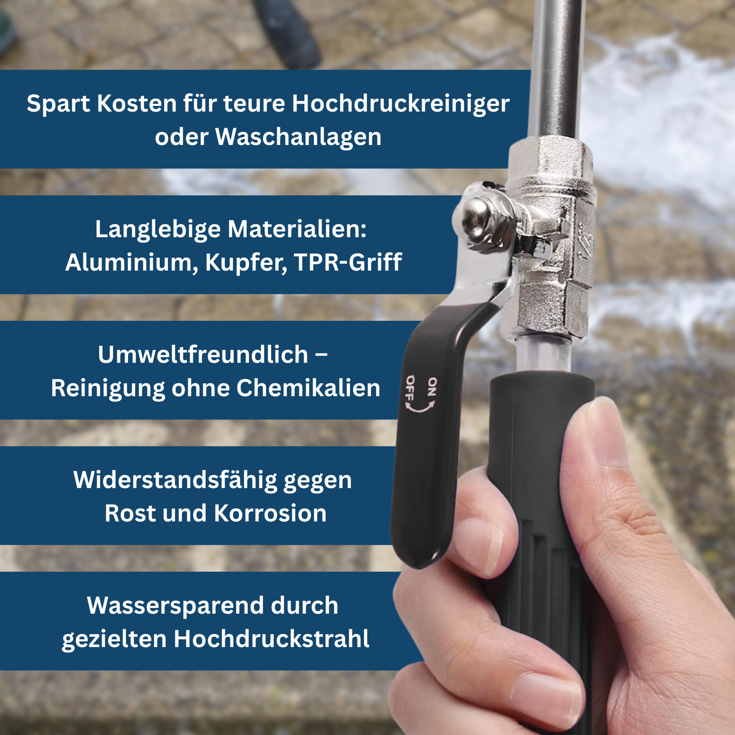 High-Pressure Washer for Use with Garden Hoses