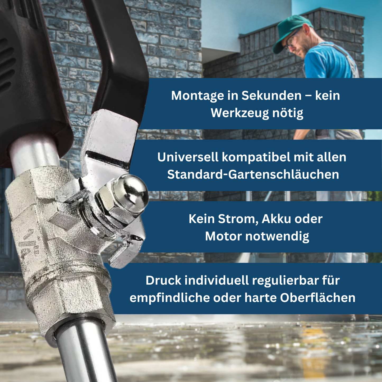 High-Pressure Washer for Use with Garden Hoses