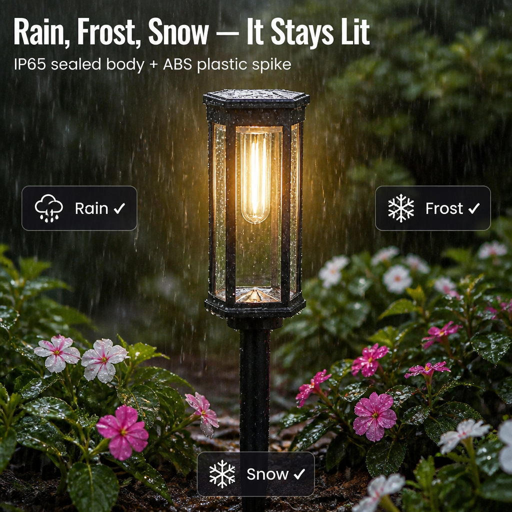 LumaRay™ — Light Your Garden Path for 12 Full Hours on One Day's Charge