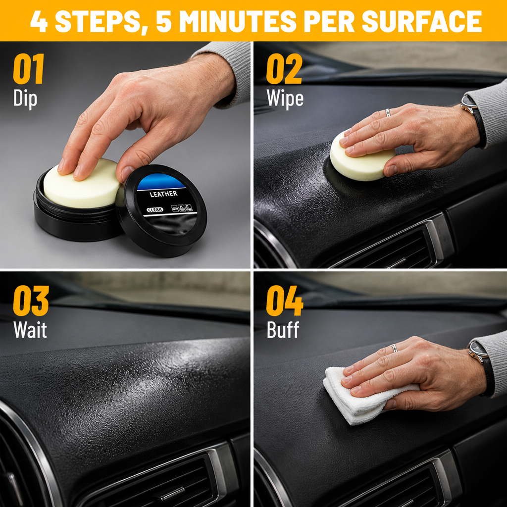 LustraHide™ — Revive Cracked, Faded Leather and Lock in Shine for 180 Days