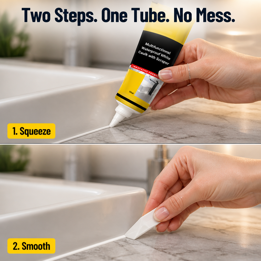 AquaShield™ — Reseal Bathroom and Kitchen Edges Without a Caulk Gun