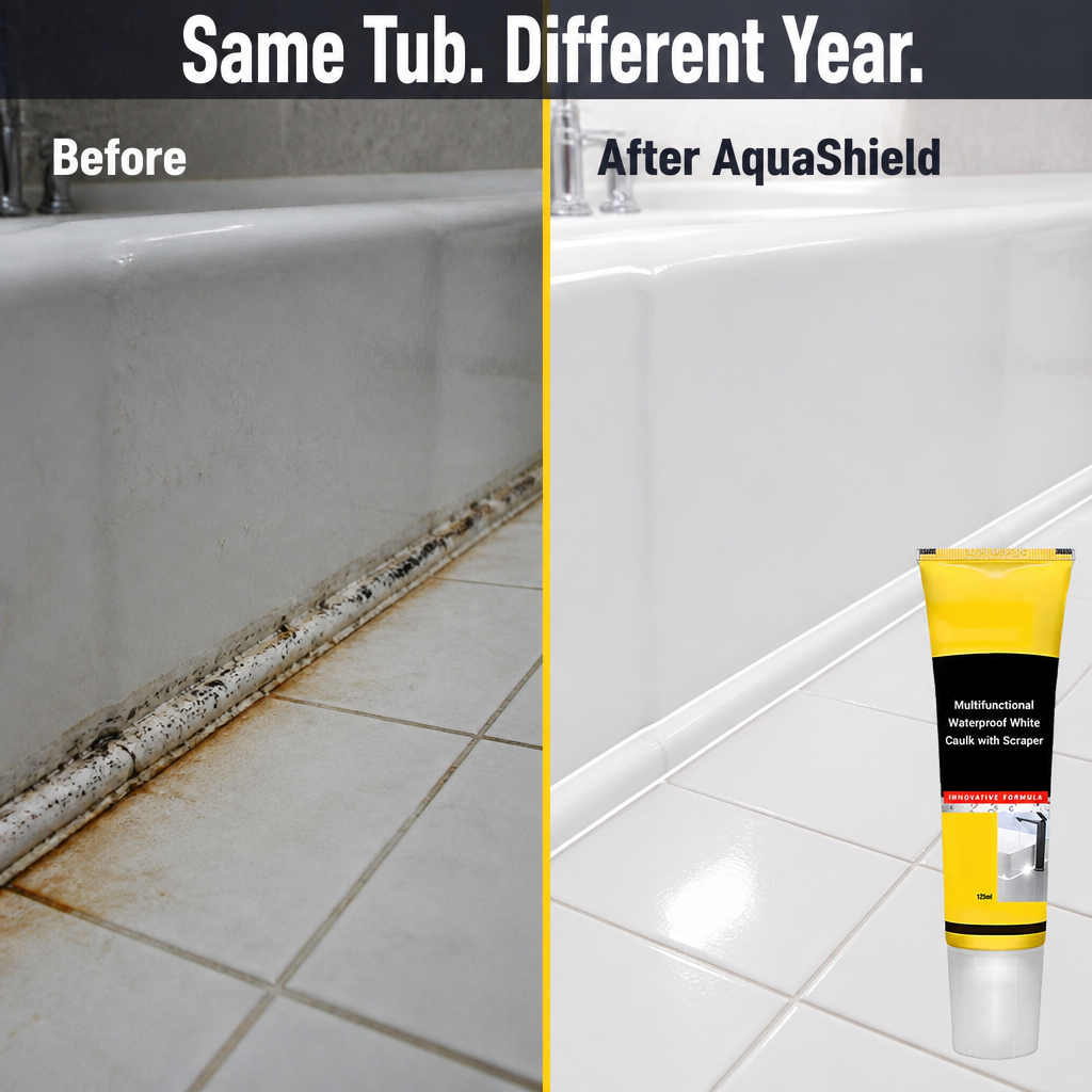 AquaShield™ — Reseal Bathroom and Kitchen Edges Without a Caulk Gun