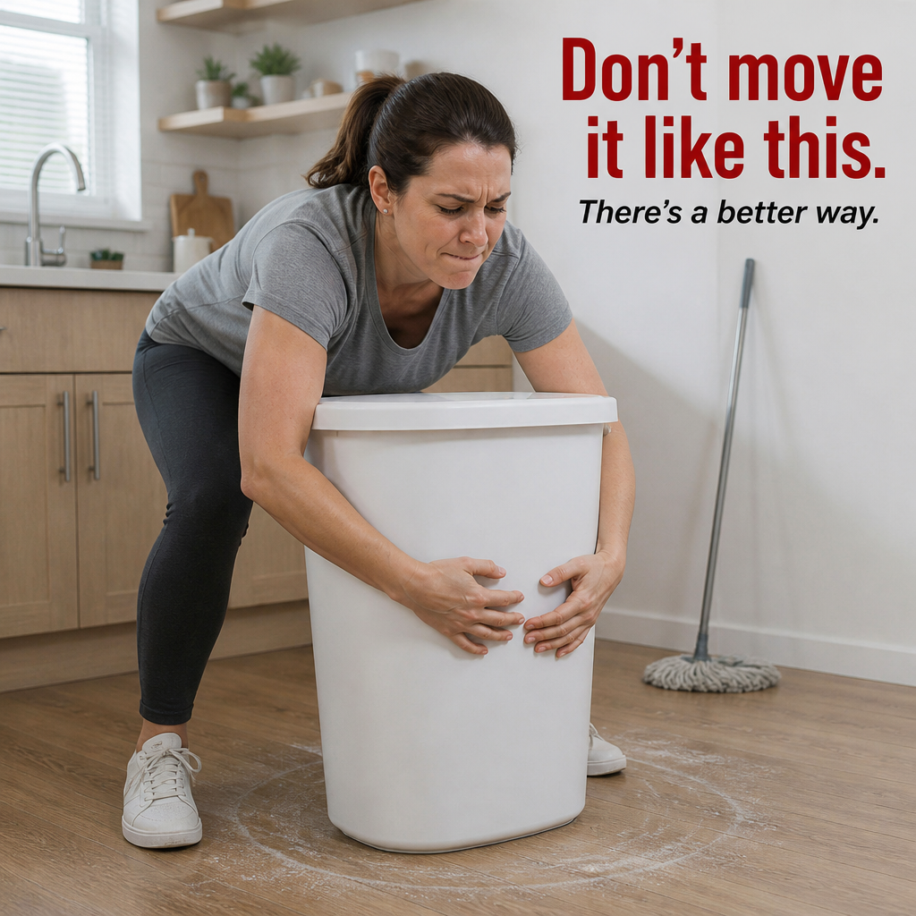 GlideSphere™ — Roll Trash Cans, Litter Boxes & Storage Bins With One Push
