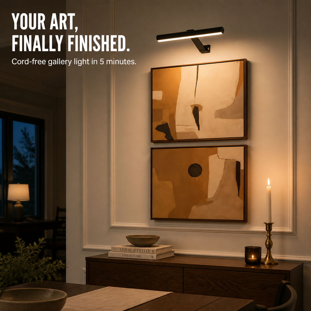 LumaRidge™ — Frame Every Wall in Warm Gallery Glow, No Electrician Needed